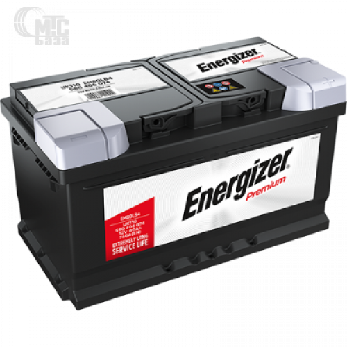 Аккумулятор Energizer Premium [EM80-LB4, 580406074] 6СТ-80 Ач R EN740 А 315x175x175мм
